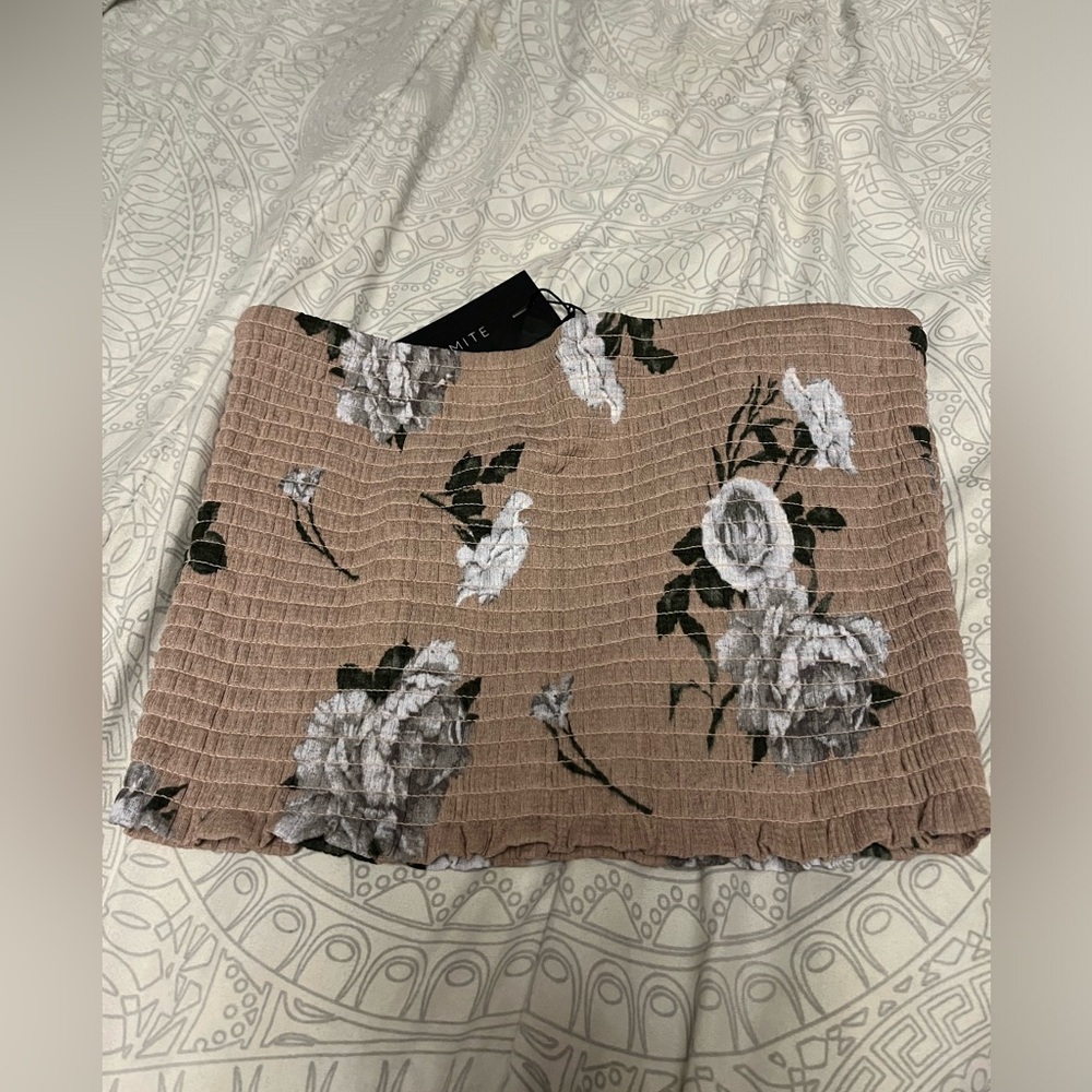 Flower tube top